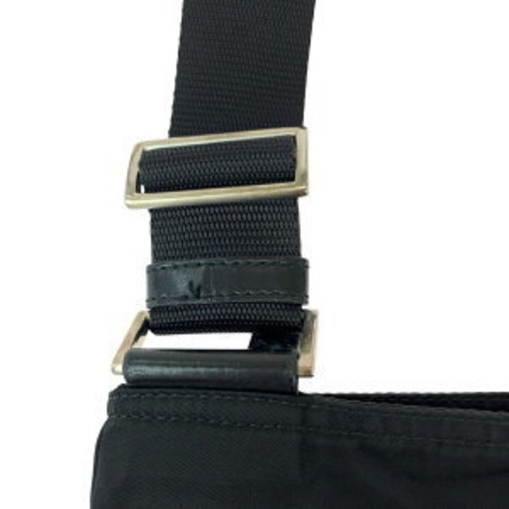Prada Shoulder Triangular Pouch Black Nylon Bag T… - image 5